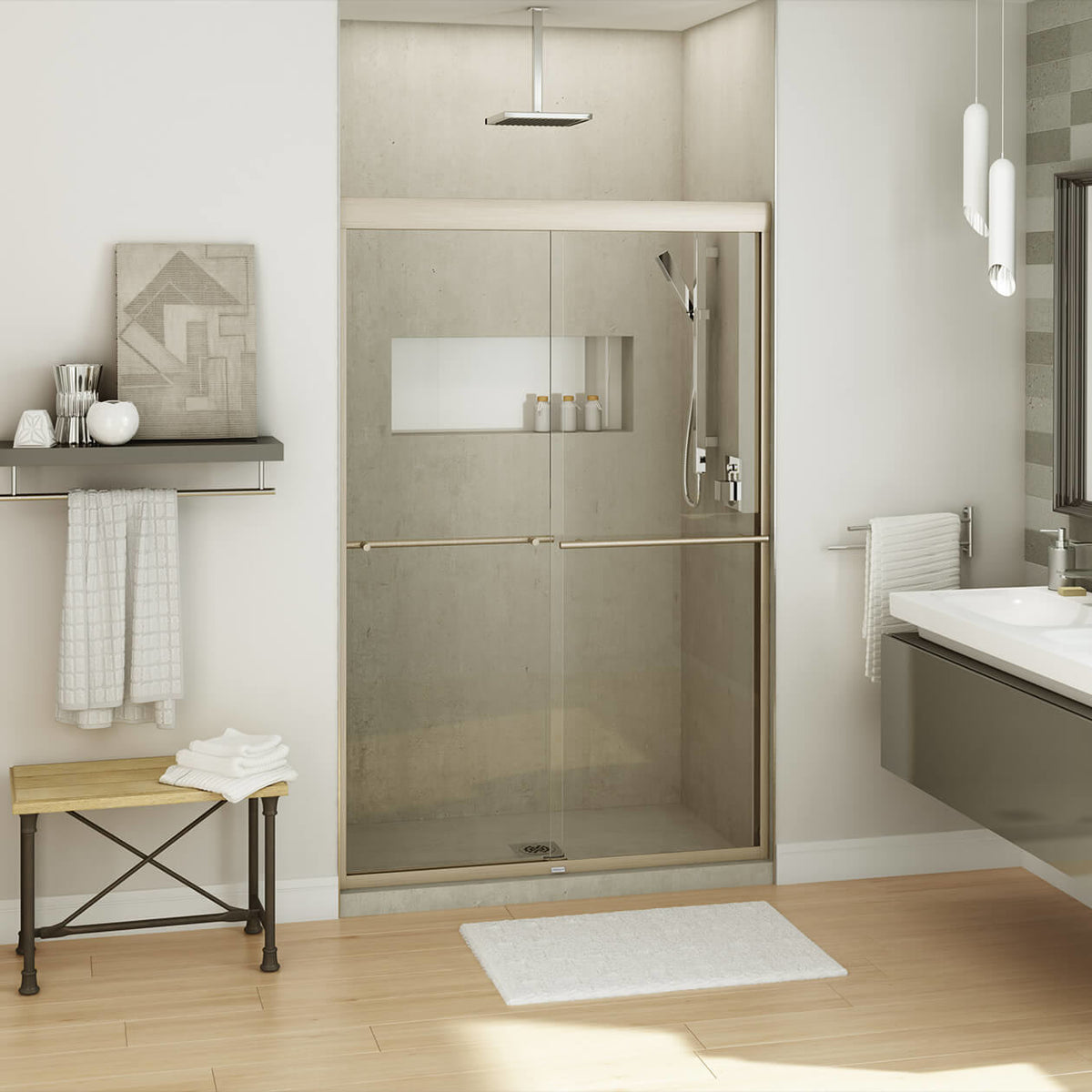 Maax Kameleon SC 43-47 x 71 in 8 mm Bypass Shower Door for Alcove Installation - image 13
