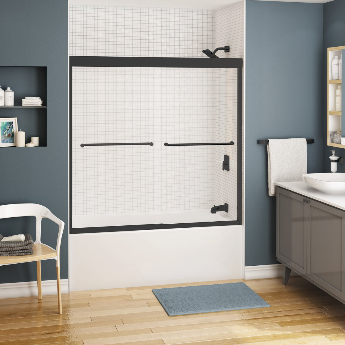 Maax Kameleon SC 55-59 x 57 in 6 mm Bypass Tub Door for Alcove Installation - image 14