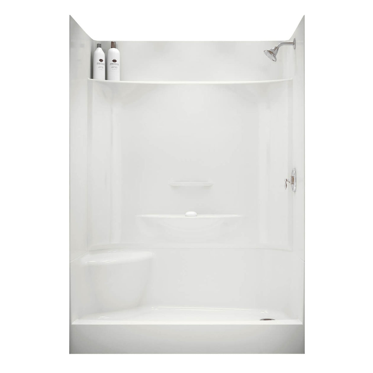 Maax KDS 3060 AFR AcrylX Alcove Four-Piece Shower in White - image 3