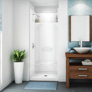 Maax KDS 3232 AFR AcrylX Alcove Center Drain Four-Piece Shower in White