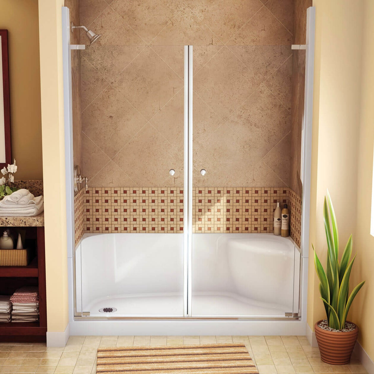 Maax KDS 3460 AcrylX Alcove Four-Piece Shower in White - image 2