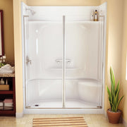 Maax KDS 3460 AFR AcrylX Alcove Four-Piece Shower in White