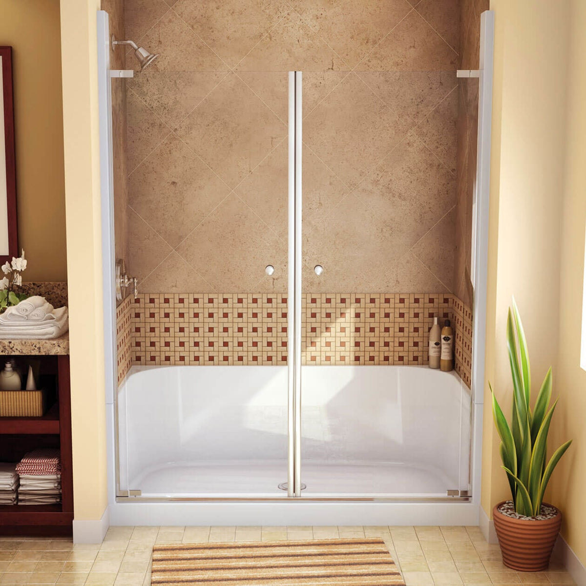 Maax KDS 3460 AFR AcrylX Alcove Four-Piece Shower in White - image 4