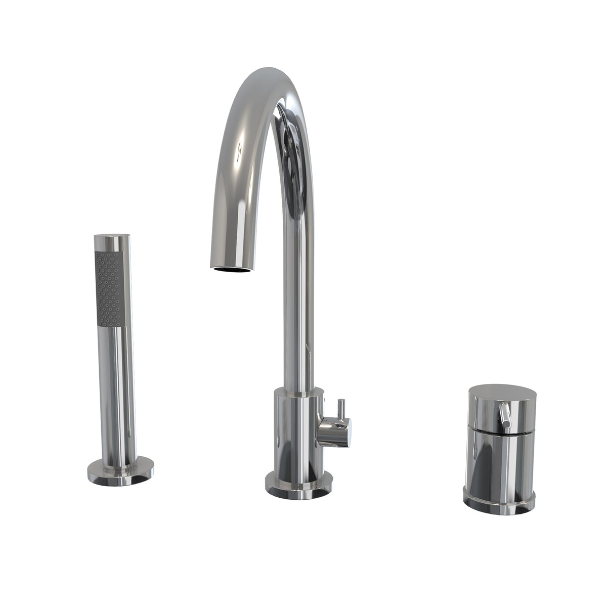 Maax Keros Deckmounted Tub Faucet with Handshower