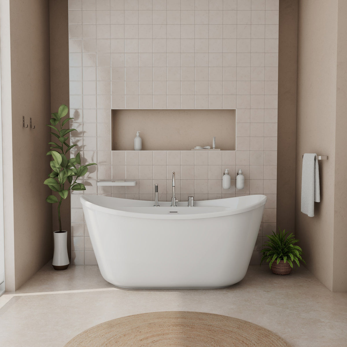 Maax Keros Deckmounted Tub Faucet with Handshower - image 2