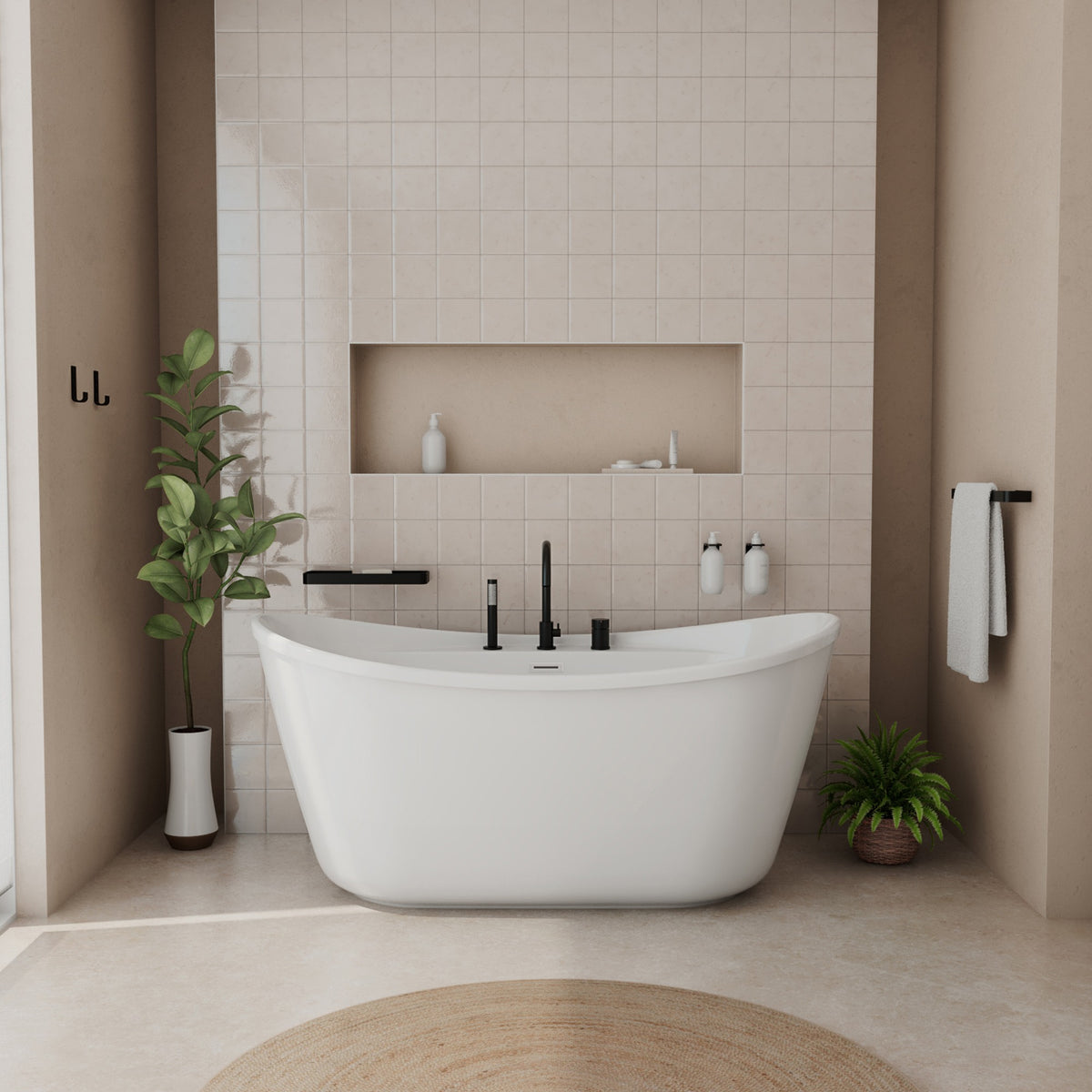 Maax Keros Deckmounted Tub Faucet with Handshower - image 7