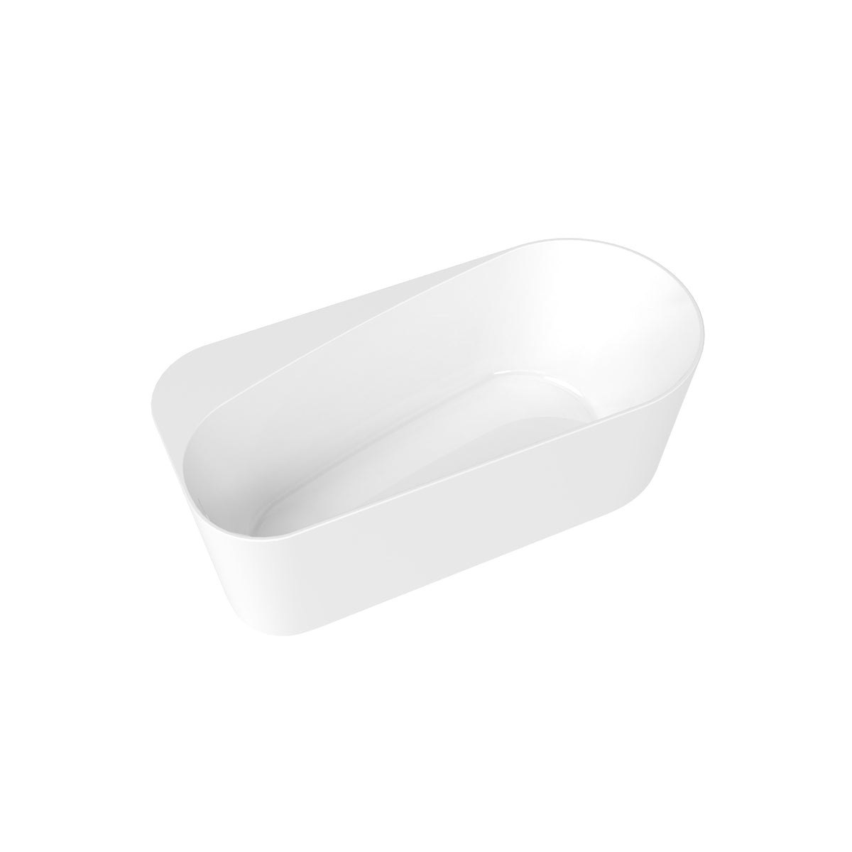Maax Kuja 6732 Acrylic Freestanding End Drain Bathtub in White - image 4