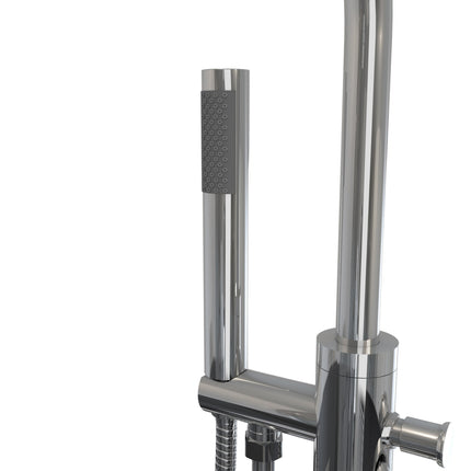 Linosa Freestanding Tub Faucet with Handshower in Chrome - Plumbing Market