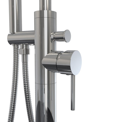 Linosa Freestanding Tub Faucet with Handshower in Chrome - Plumbing Market