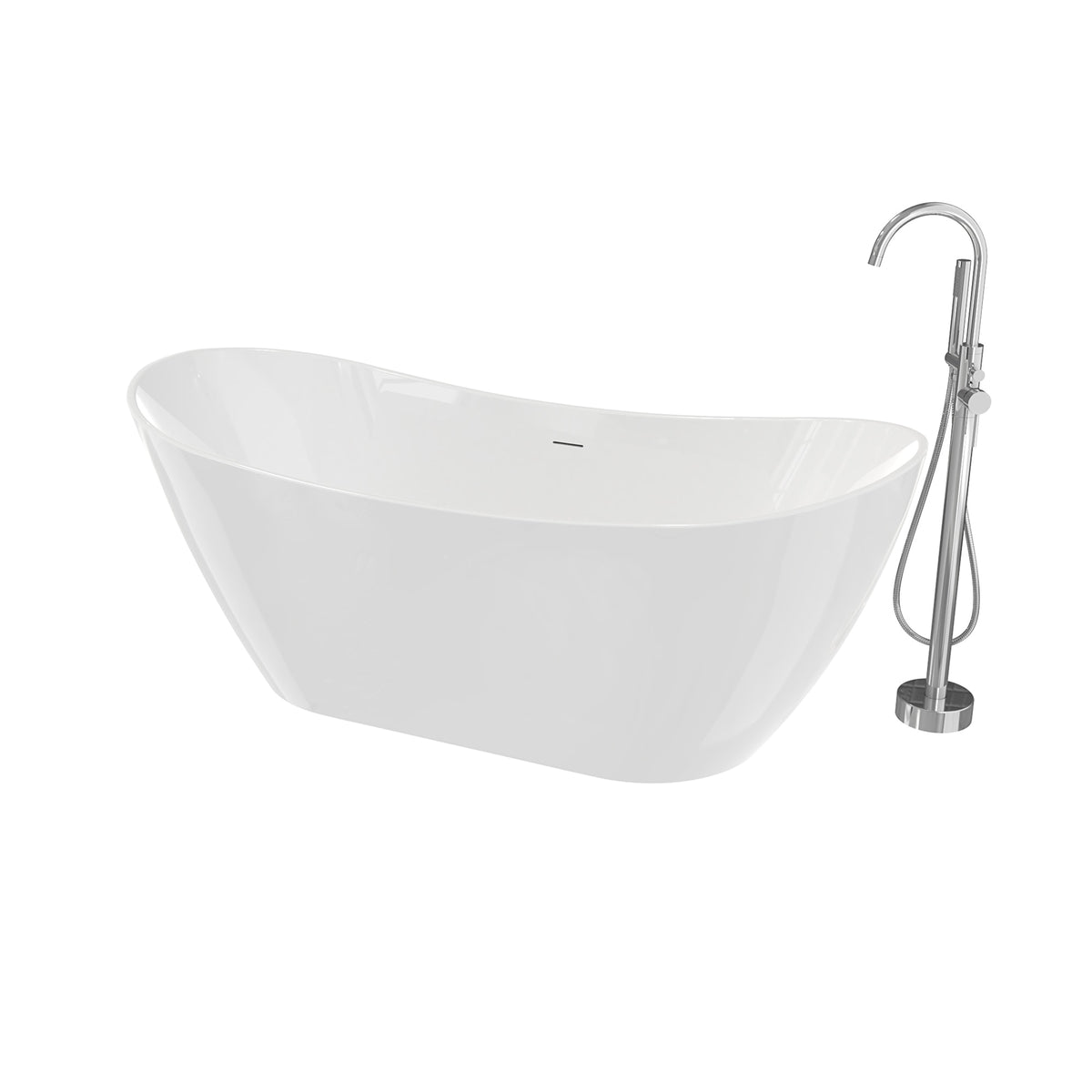 Maax Linosa Freestanding Tub Faucet with Handshower - image 5