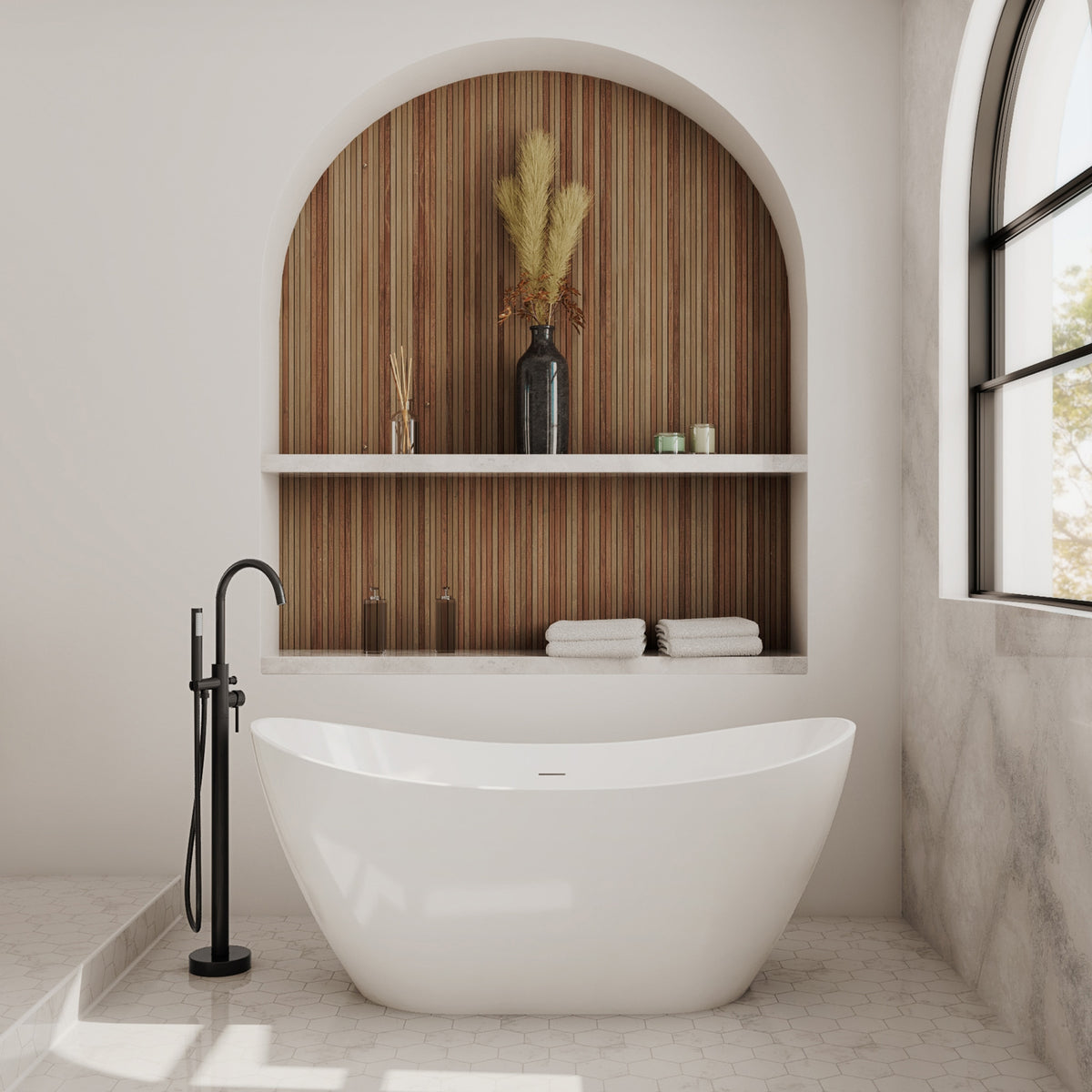 Maax Linosa Freestanding Tub Faucet with Handshower - image 7