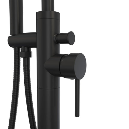 Linosa Freestanding Tub Faucet with Handshower in Matte Black - Plumbing Market