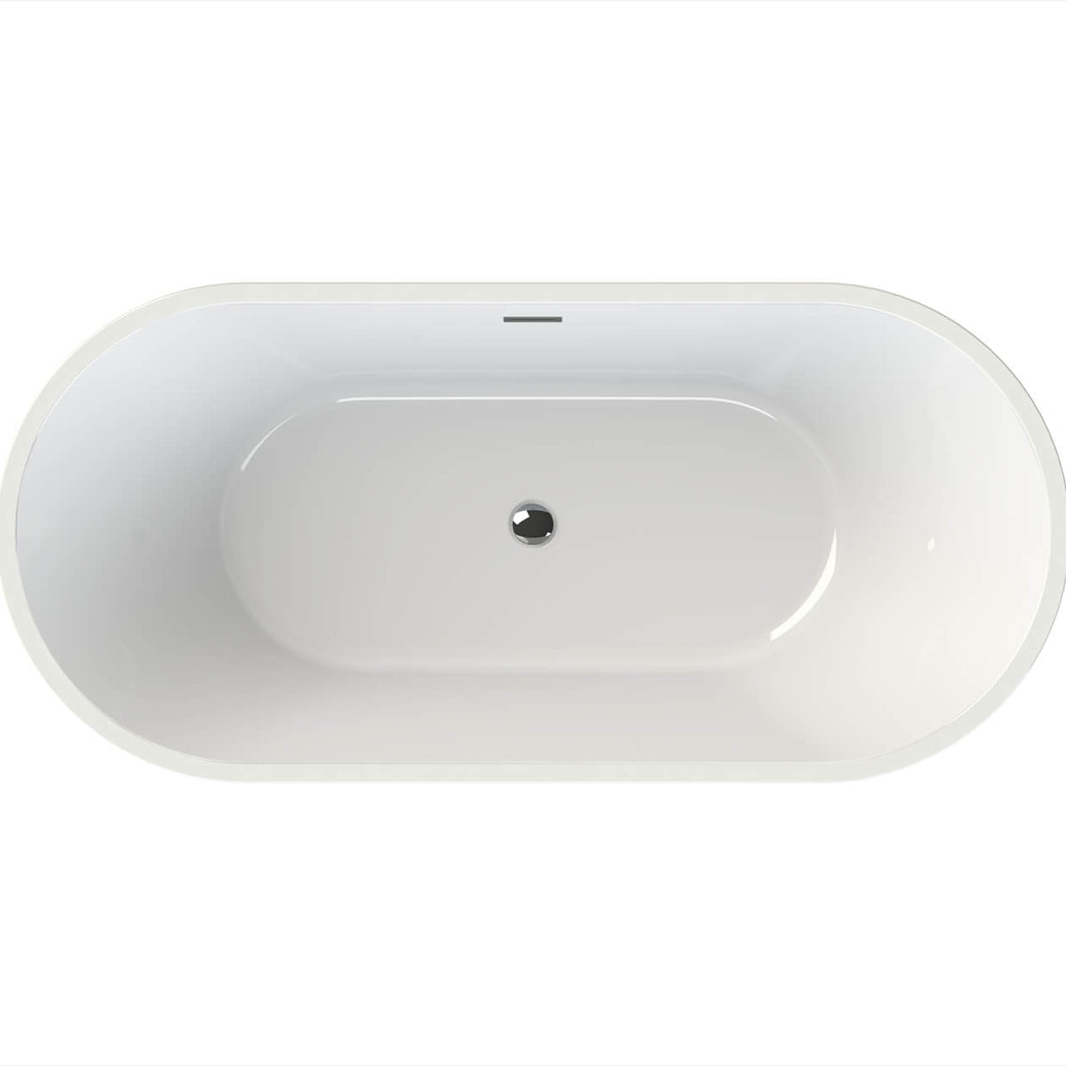 Maax Lorca 6731 Acrylic Freestanding Center Drain Bathtub in White with White Skirt - image 4