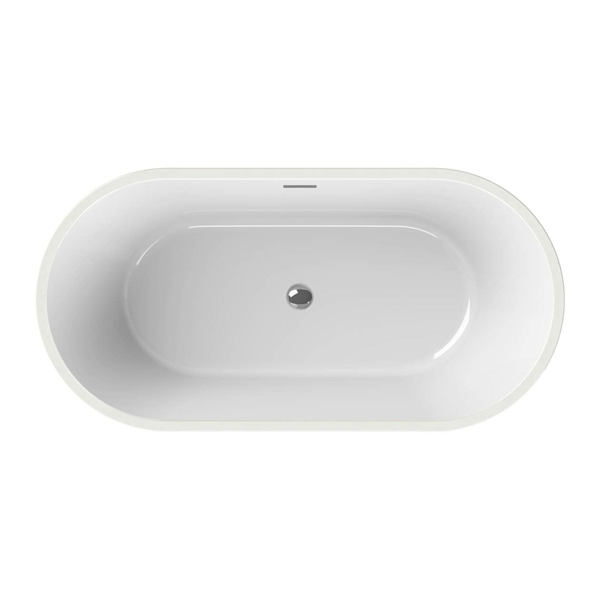Maax Louie 5829 Acrylic Freestanding Center Drain Bathtub in White with White Skirt - image 4