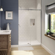 Maax Luminescence 44 ½-47 x 70 ½-72 in 6 mm Sliding Shower Door for Alcove Installation with Clear glass in Chrome