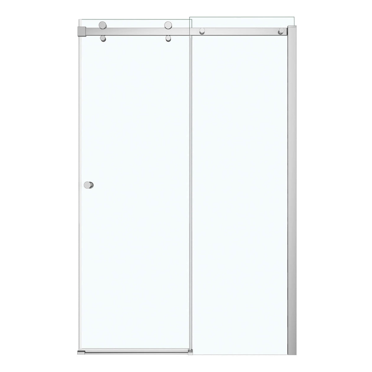 Maax Luminescence 44 ½-47 x 70 ½-72 in 6 mm Sliding Shower Door for Alcove Installation with Clear glass in Chrome - image 2