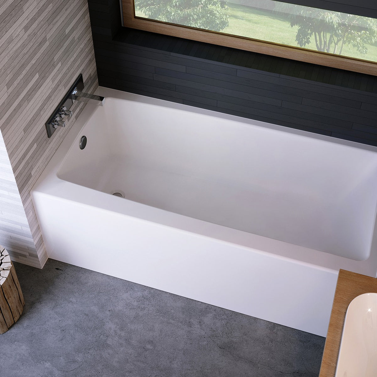 Maax Mackenzie 6032 AFR AcrylX Alcove Bathtub in White - image 2