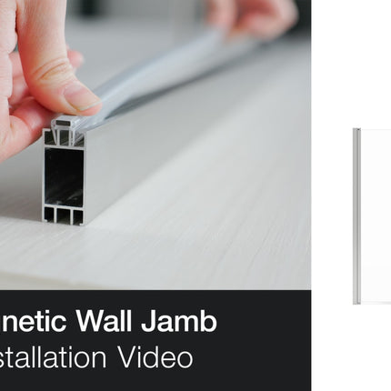 Manhattan 45-47 x 68 in. 6 mm Pivot Shower Door for Alcove Installation with Clear glass & Round Handle in Matte Black - Plumbing Market