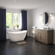 Maax Mahaba 60 x 29 Acrylic Freestanding Oval Center Drain Bathtub in White