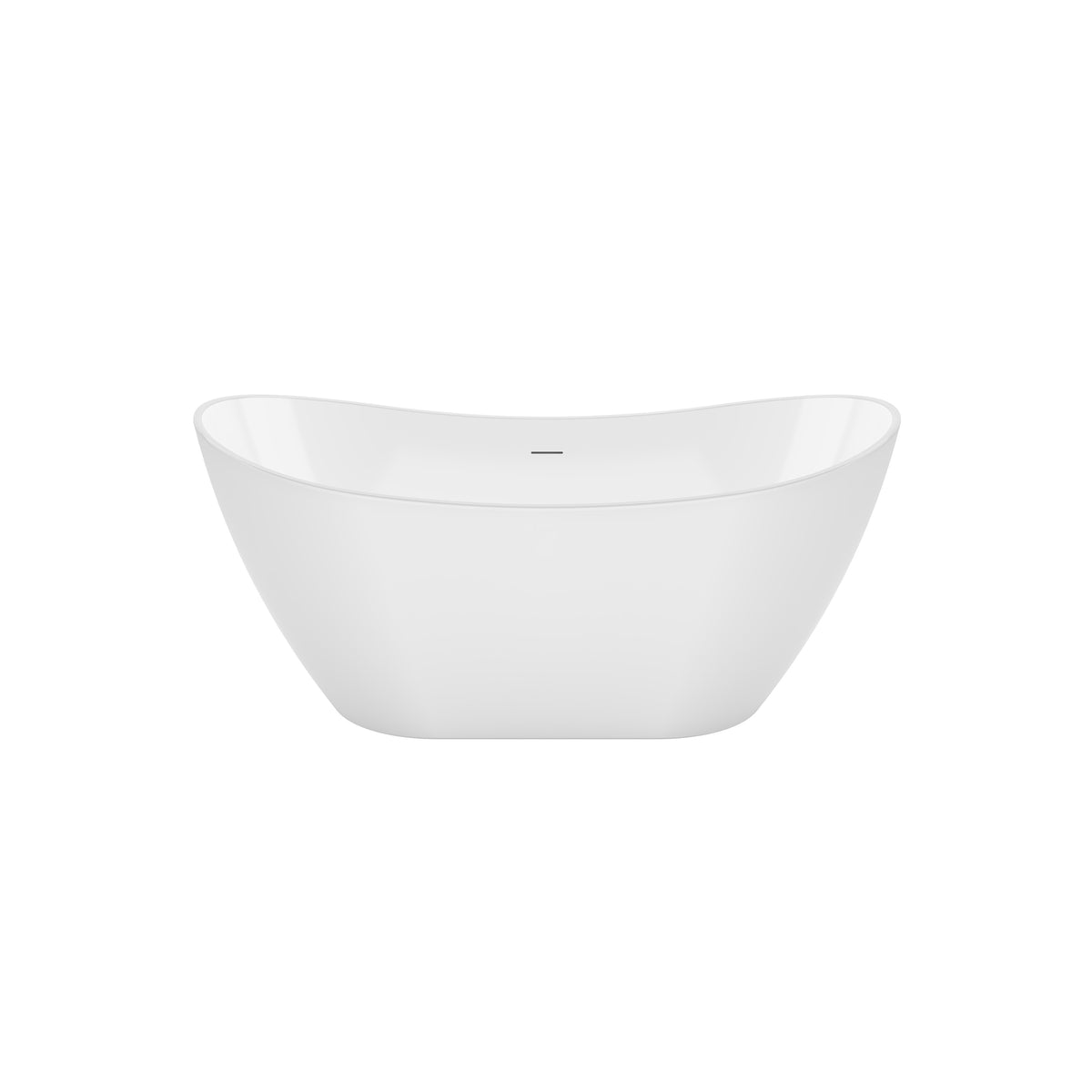 Maax Mahaba 60 x 29 Acrylic Freestanding Oval Center Drain Bathtub in White - image 3