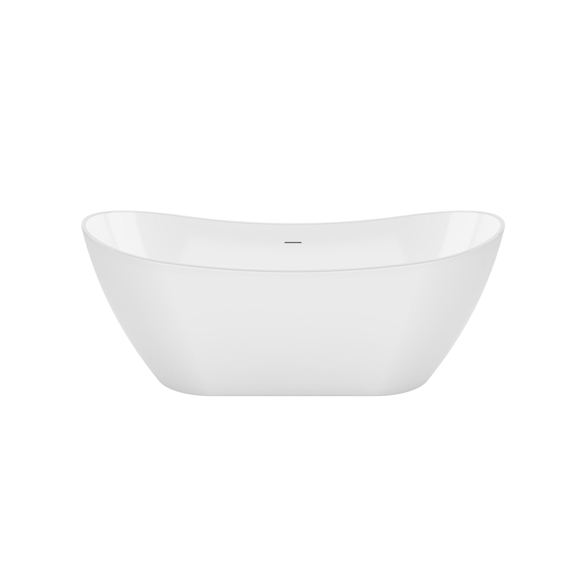 Maax Mahaba 67 x 29 Acrylic Freestanding Oval Center Drain Bathtub in White - image 3