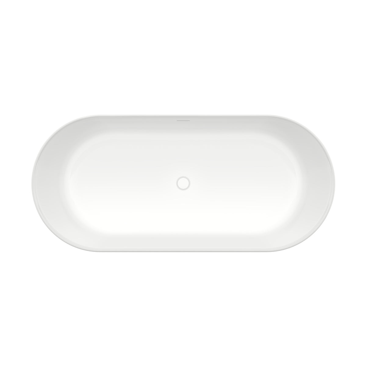 Maax Malibra 67 x 30 Acrylic Freestanding Center Drain Bathtub in White with White Skirt - image 5