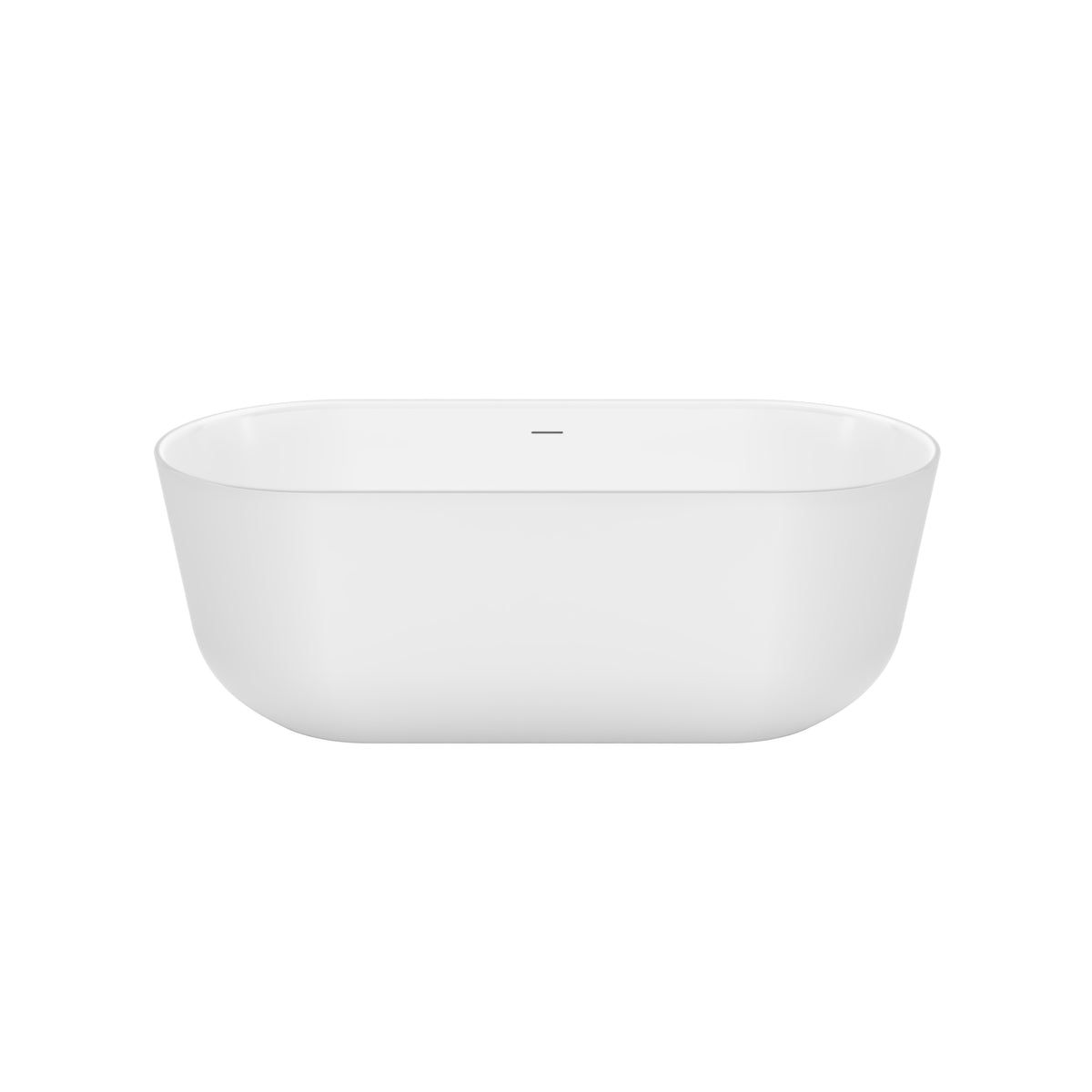 Maax Malindi 67 x 30 Acrylic Freestanding Oval Center Drain Bathtub in White - image 3