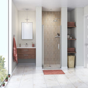 Maax Manhattan 29-31 x 68 in 6 mm Pivot Shower Door for Alcove Installation with Clear glass & Square Handle