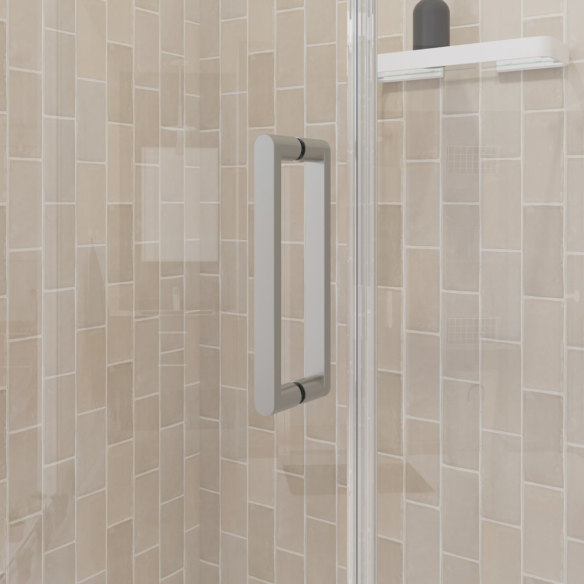 Maax Manhattan 39-41 x 68 in 6 mm Pivot Shower Door for Alcove Installation with Clear glass & Square Handle - image 9