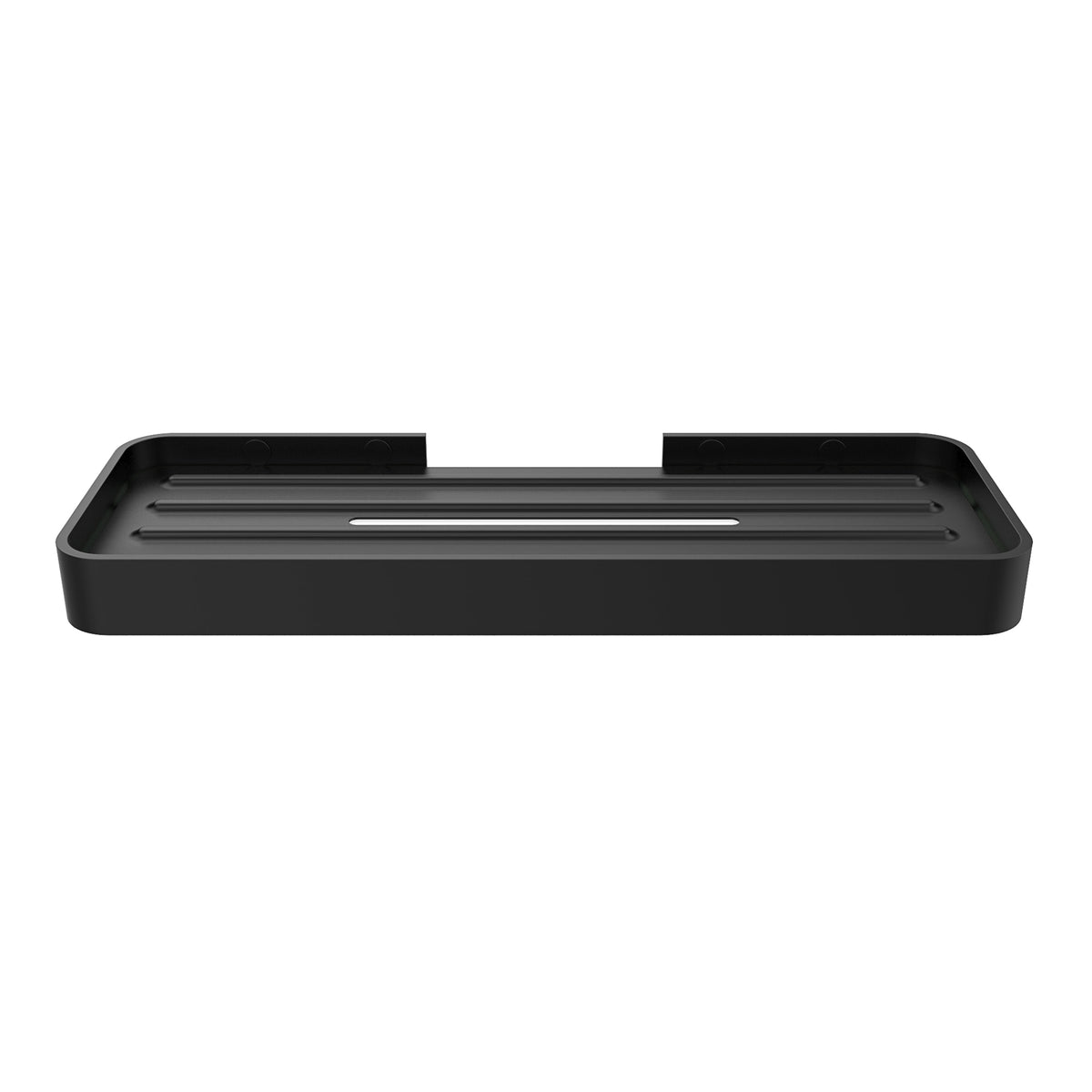 Maax Manhattan Rectangular Shelf with Soap Tray in Matte Black - image 3