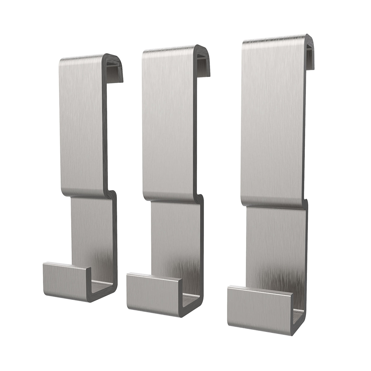 Maax Manhattan Small Hooks - Pack of 3 in Brushed Chrome
