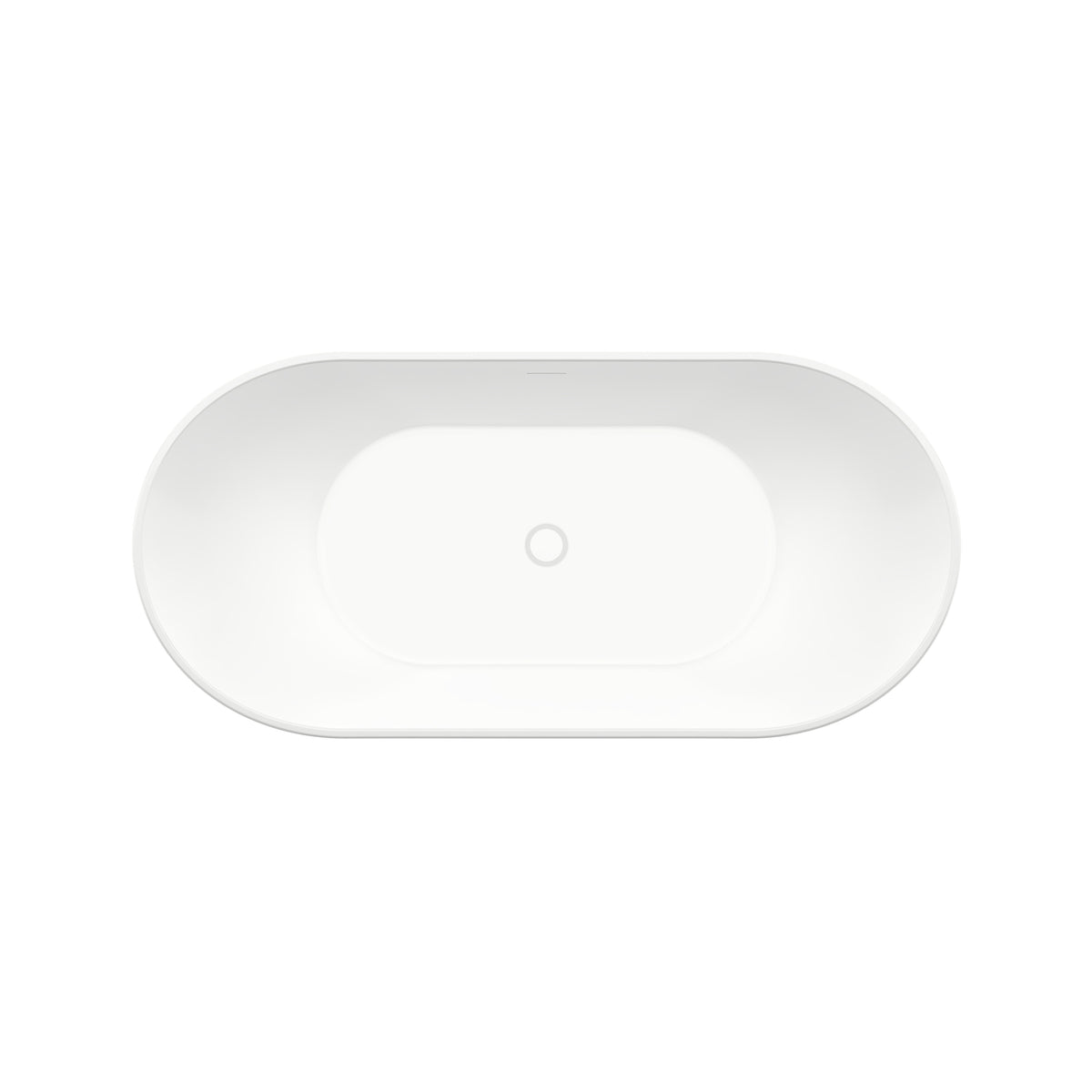 Maax Mirella 60 x 29 Acrylic Freestanding Center Drain Bathtub in White with White Skirt - image 5
