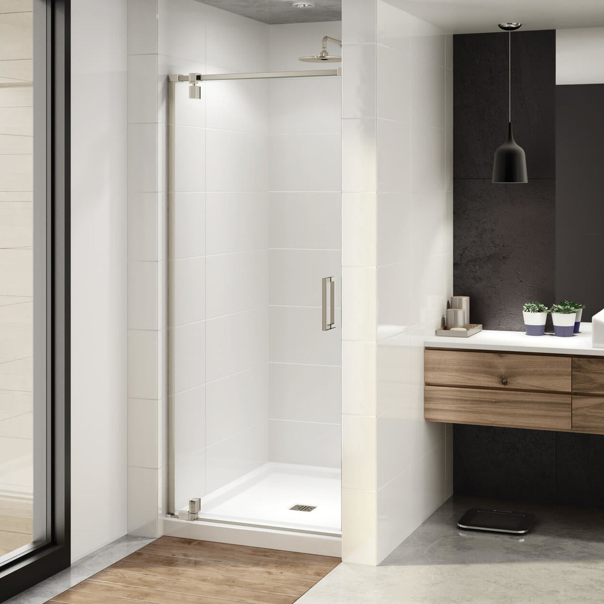 Maax ModulR 34 x 78 in 8 mm Pivot Shower Door for Alcove Installation - image 6