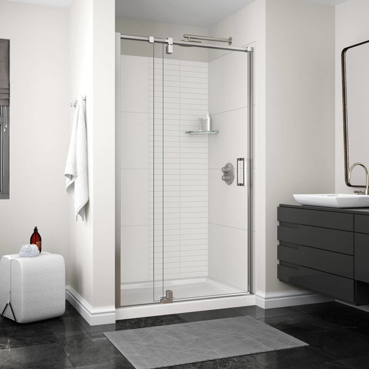 Maax ModulR 48 x 78 in 8 mm Pivot Shower Door for Alcove Installation