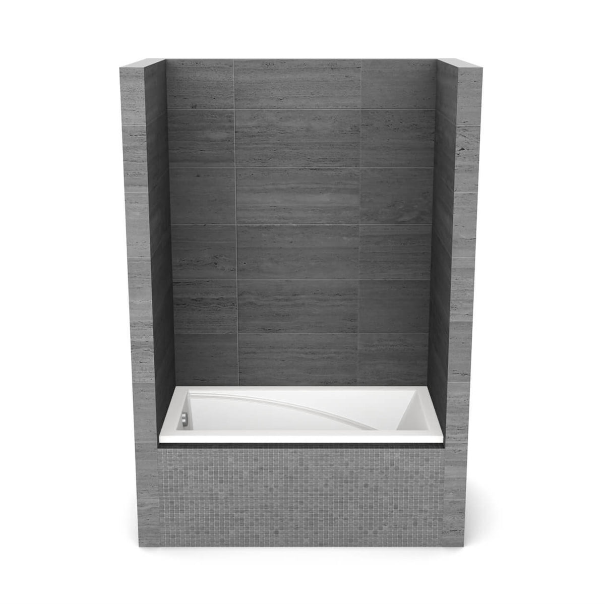 Maax ModulR 6032 IF (With Armrests) Acrylic Alcove Bathtub in White