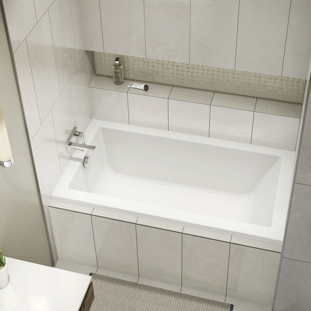 Maax ModulR 6032 IF (Without Armrests) Acrylic Alcove Bathtub in White