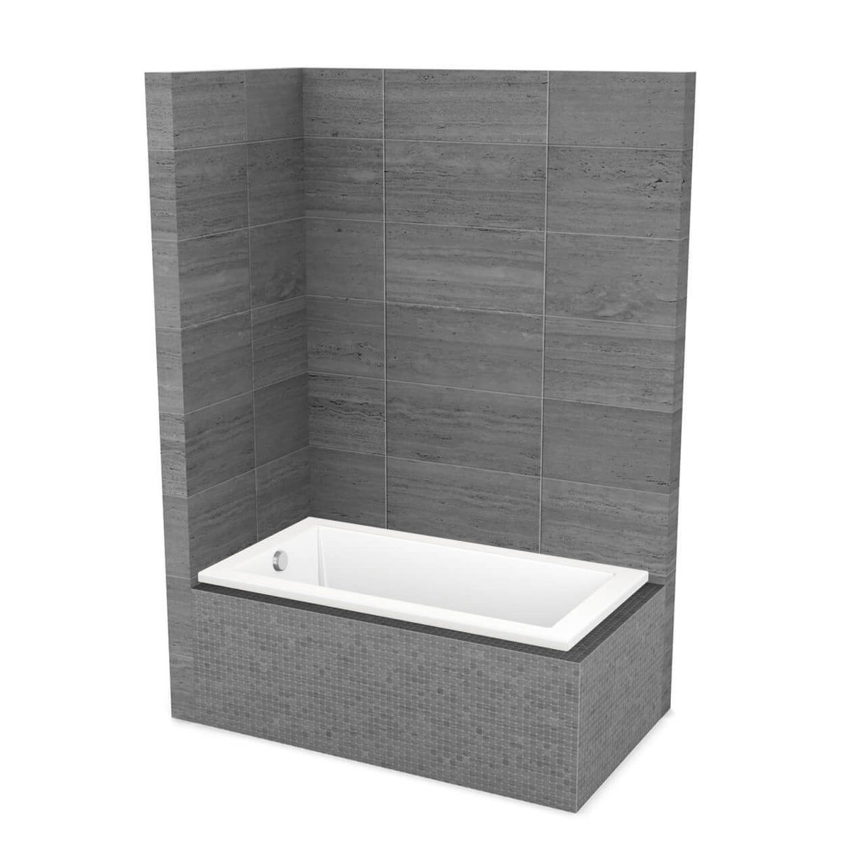 Maax ModulR 6032 IF (Without Armrests) Acrylic Corner Left Bathtub in White
