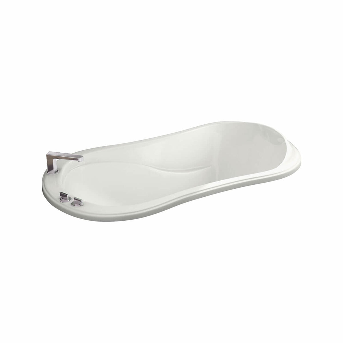 Maax Murmur 6034 Acrylic Drop-in End Drain Bathtub in White - image 2