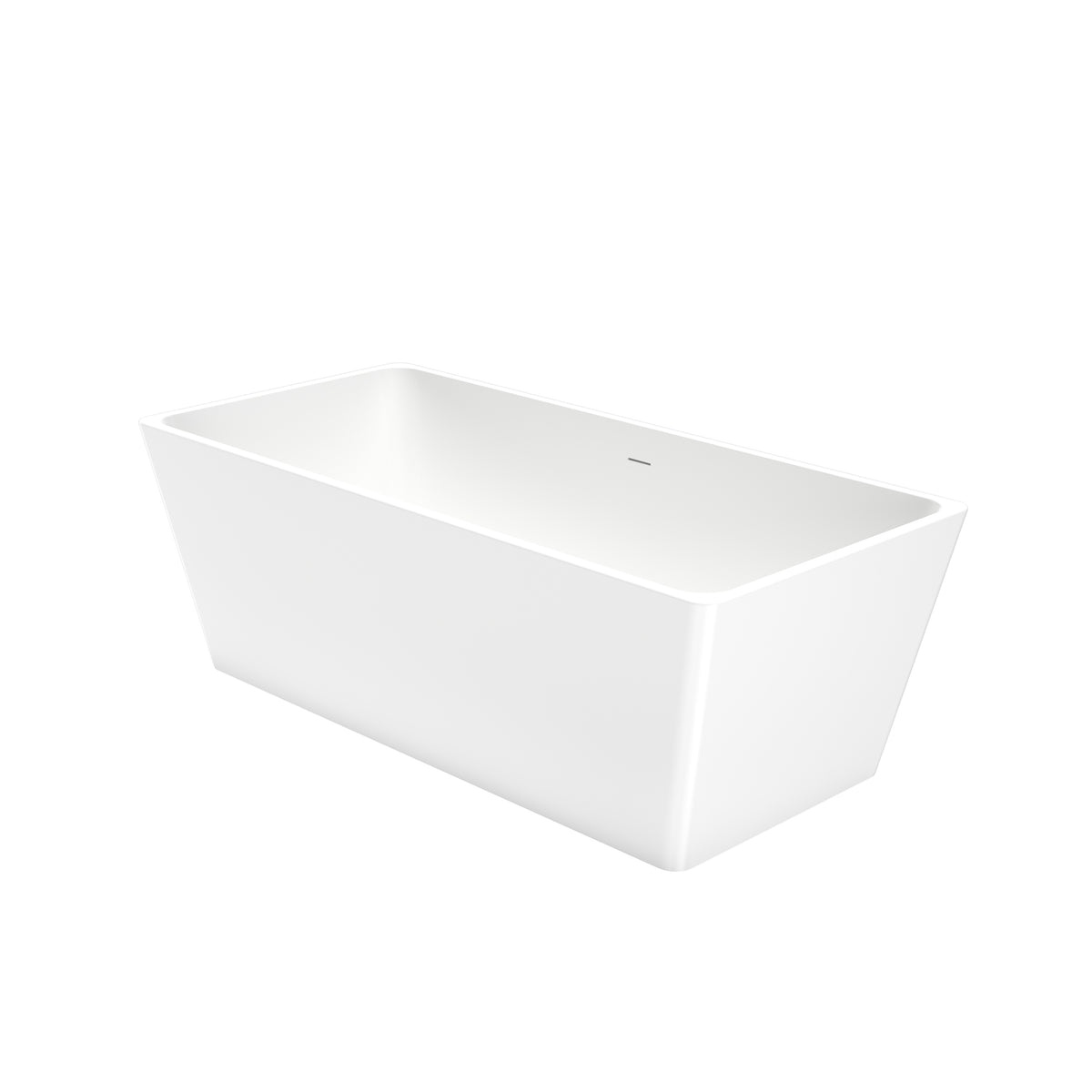 Maax Nakuru 67 x 31 Acrylic Freestanding Rectangular Center Drain Bathtub in White - image 4