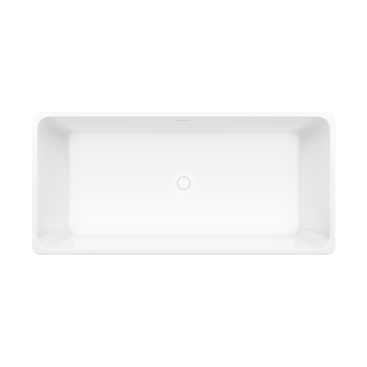 Maax Nakuru 67 x 31 Acrylic Freestanding Rectangular Center Drain Bathtub in White - image 5