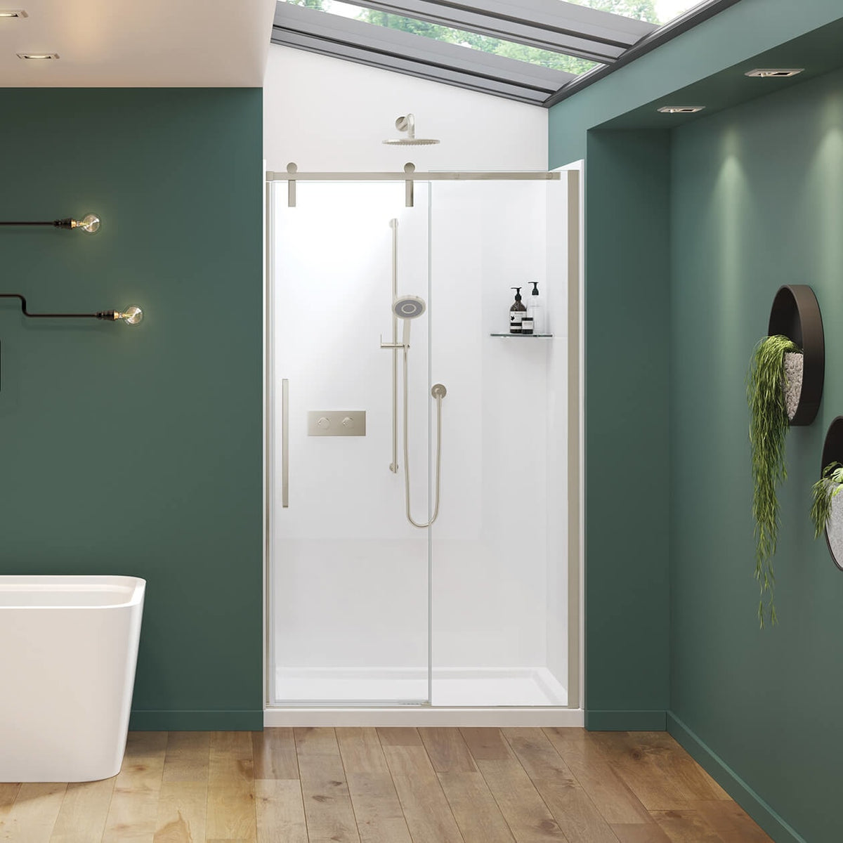 Maax Nebula 44 ½-46 ½ x 78 ¾ in 8mm Sliding Shower Door for Alcove Installation - image 6