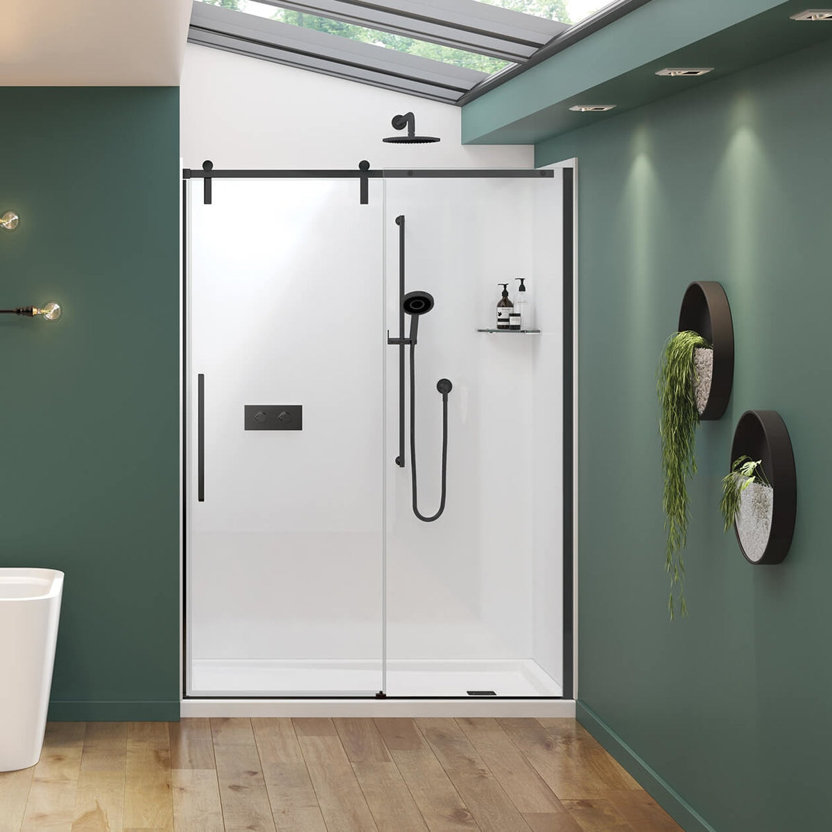 Maax Nebula 56 ½-58 ½ x 78 ¾ in 8mm Sliding Shower Door for Alcove Installation - image 11