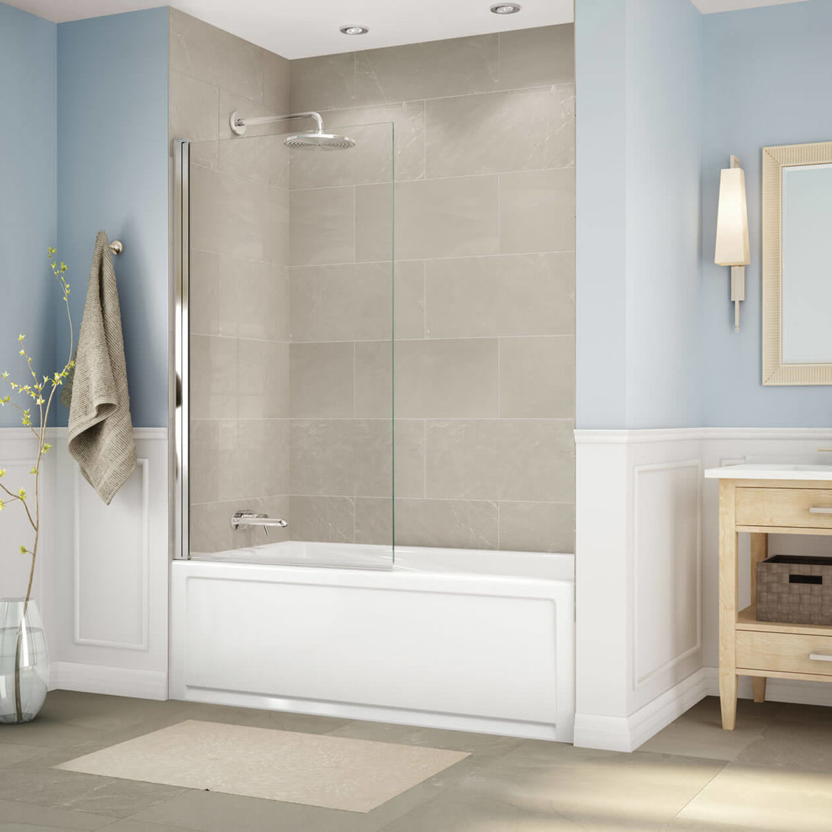 Maax New Town 6032 IFS Acrylic Alcove Bathtub in White - image 5