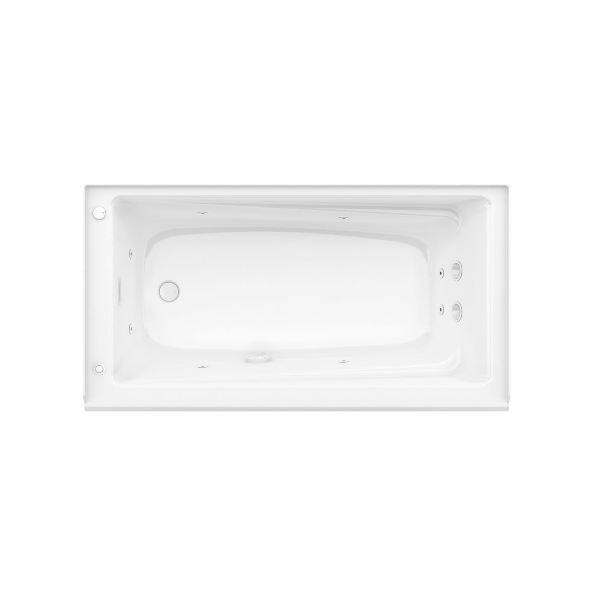 Maax New Town 6032 IFS AFR Acrylic Alcove Bathtub in White with Linear Overflow - image 10
