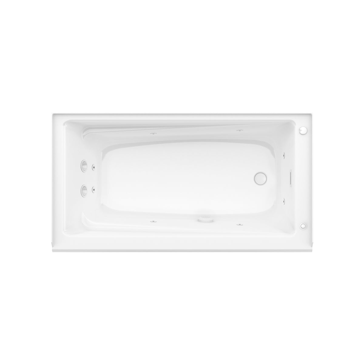 Maax New Town 6032 IFS AFR Acrylic Alcove Bathtub in White with Linear Overflow - image 14