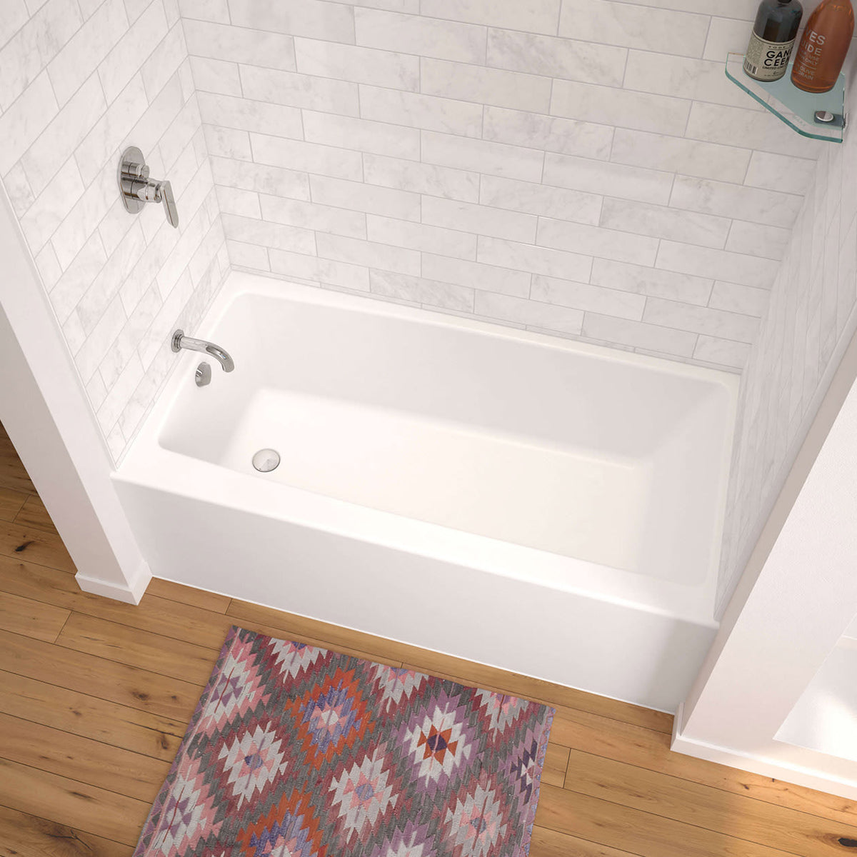 Maax Nomad 6030 AcrylX Alcove Bathtub in White - image 2