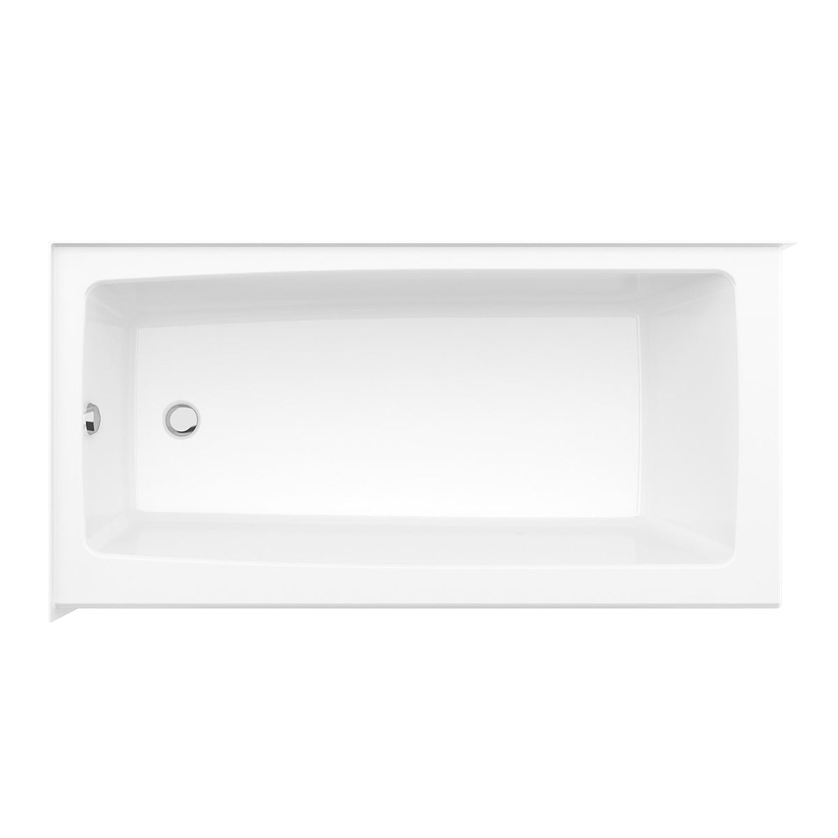 Maax Nomad Corner 6030 AcrylX Corner Bathtub in White - image 4