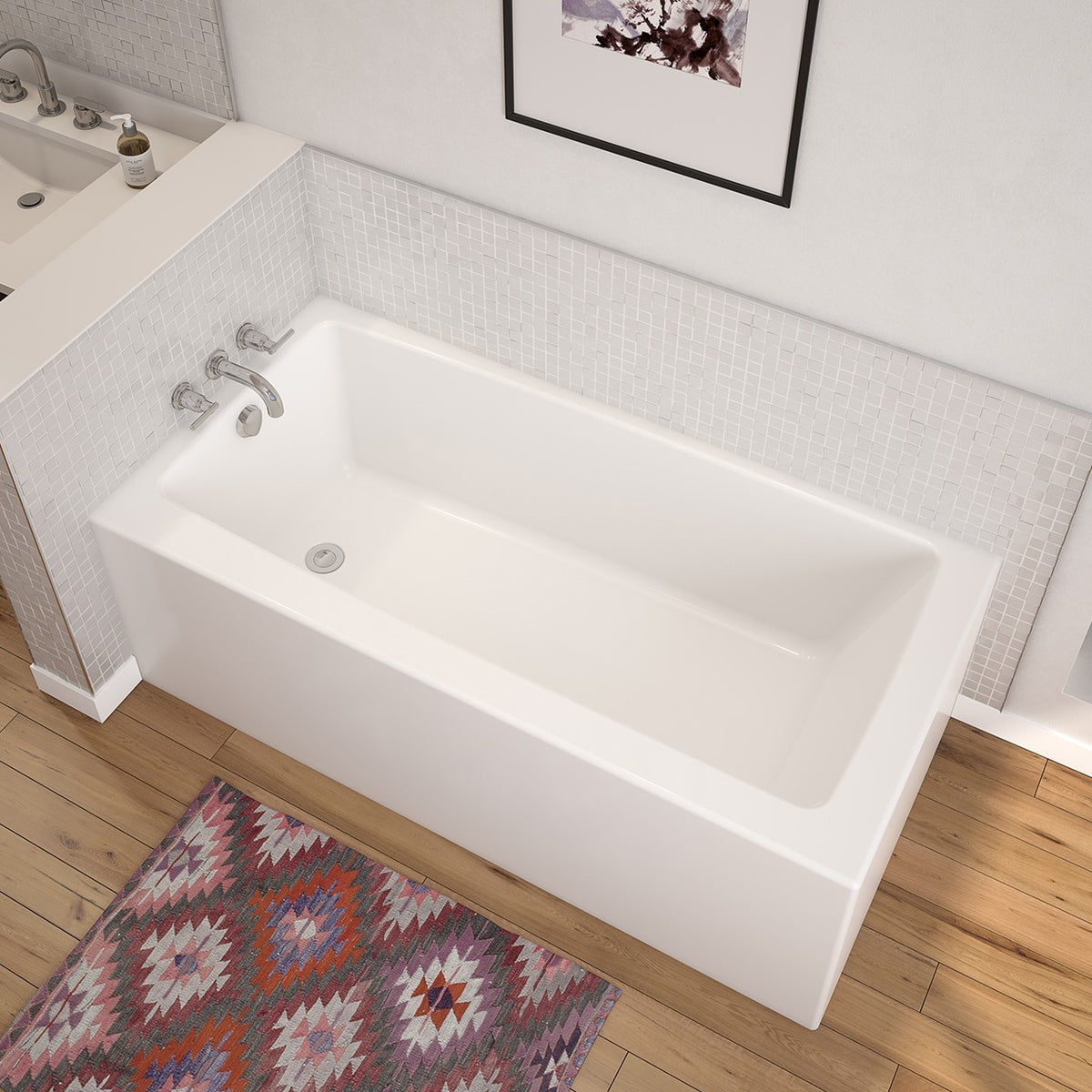 Maax Nomad Corner 6030 AFR AcrylX Corner Bathtub in White - image 2