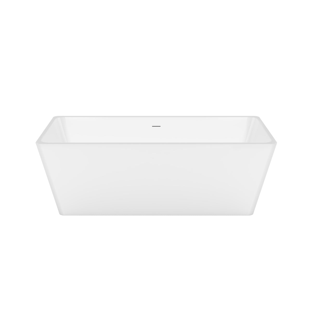 Maax Nota 67 x 31 Acrylic Freestanding Center Drain Bathtub in White with White Skirt - image 3