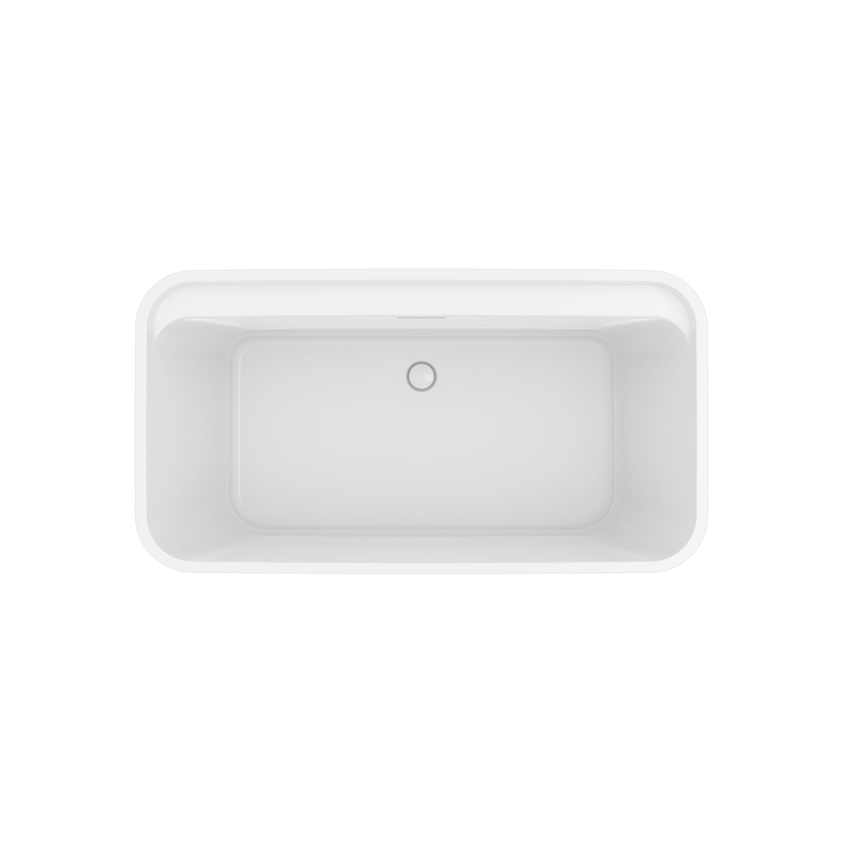 Maax Oberto 6032 Acrylic Freestanding Center Drain Bathtub in White - image 5